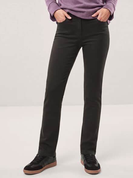 2-in-1-Extraglatt-Thermohose Schwarz