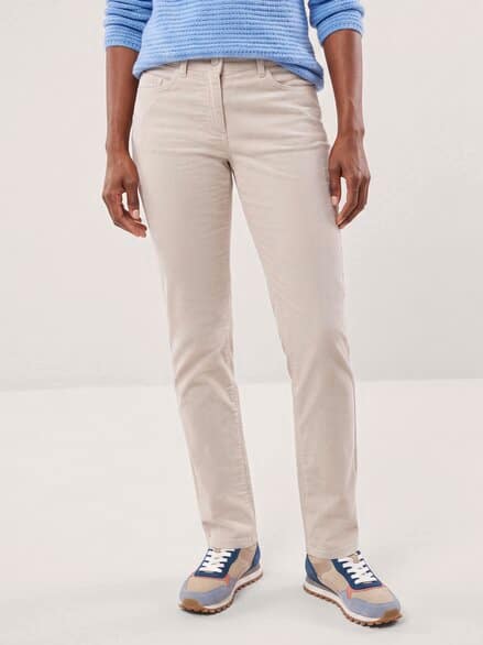 Five Pocket Cordhose Creme