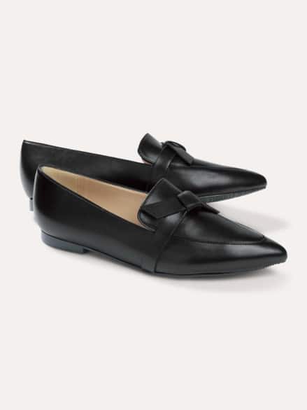 Soft Loafer mit Schleife Schwarz Soft Loafer mit Schleife Schwarz