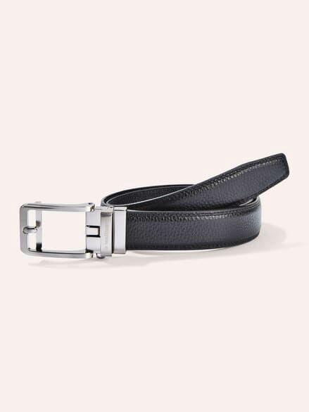 Leder Automatic Gürtel Schwarz