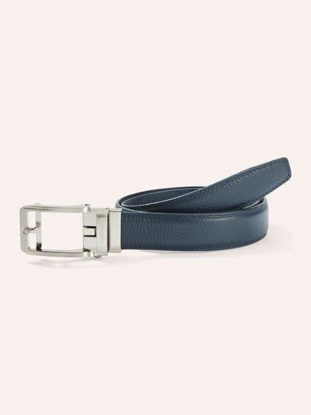 Leder Automatic Gürtel Nachtblau Leder Automatic Gürtel Nachtblau