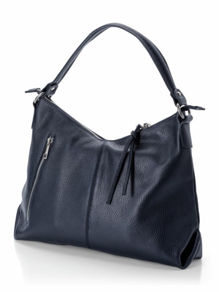 Lederbeutel-Tasche Marine