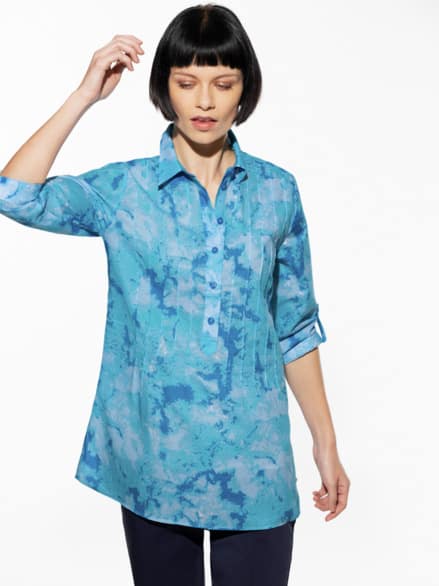 Tunika Edelbatik Königsblau Tunika Edelbatik Königsblau