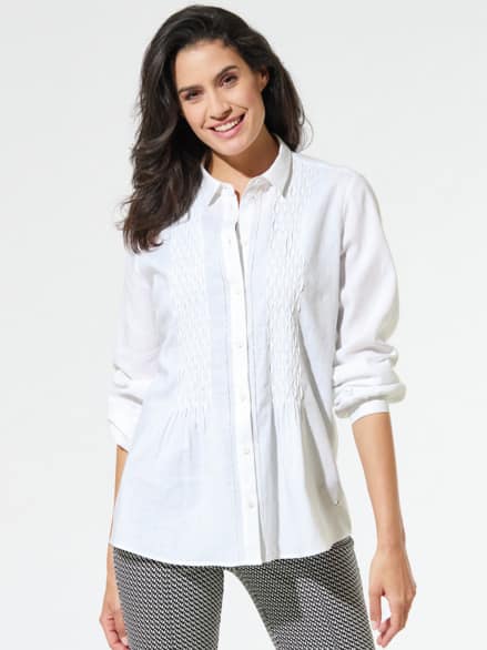 Sommerleicht Tunika Weiß