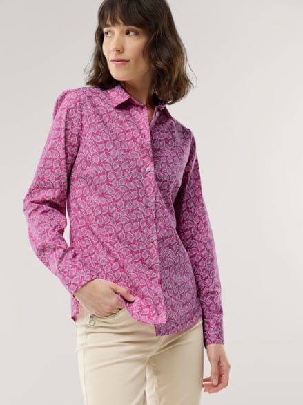 Baumwoll Bluse Perfect Match Millefleurs Malve Baumwoll Bluse Perfect Match Millefleurs Malve