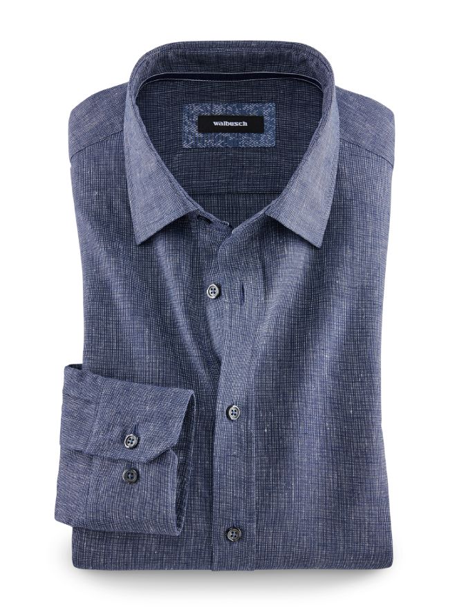 Denim-Leinenhemd Modern Fit Denim-Leinenhemd Modern Fit