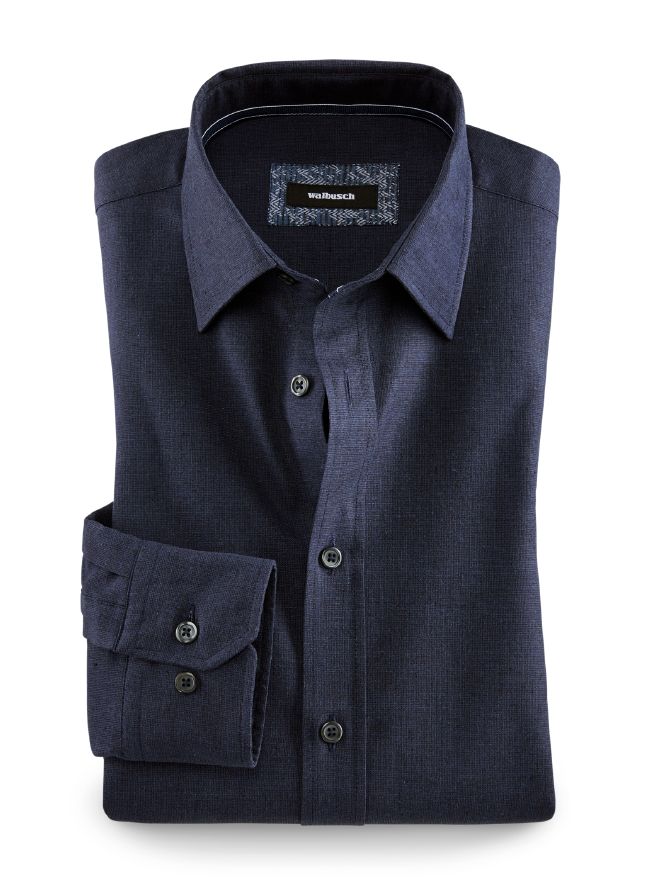 Denim-Leinenhemd Modern Fit Denim-Leinenhemd Modern Fit