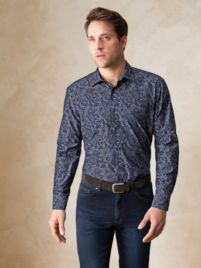 Liberty-Hemd Chambray Print Liberty-Hemd Chambray Print