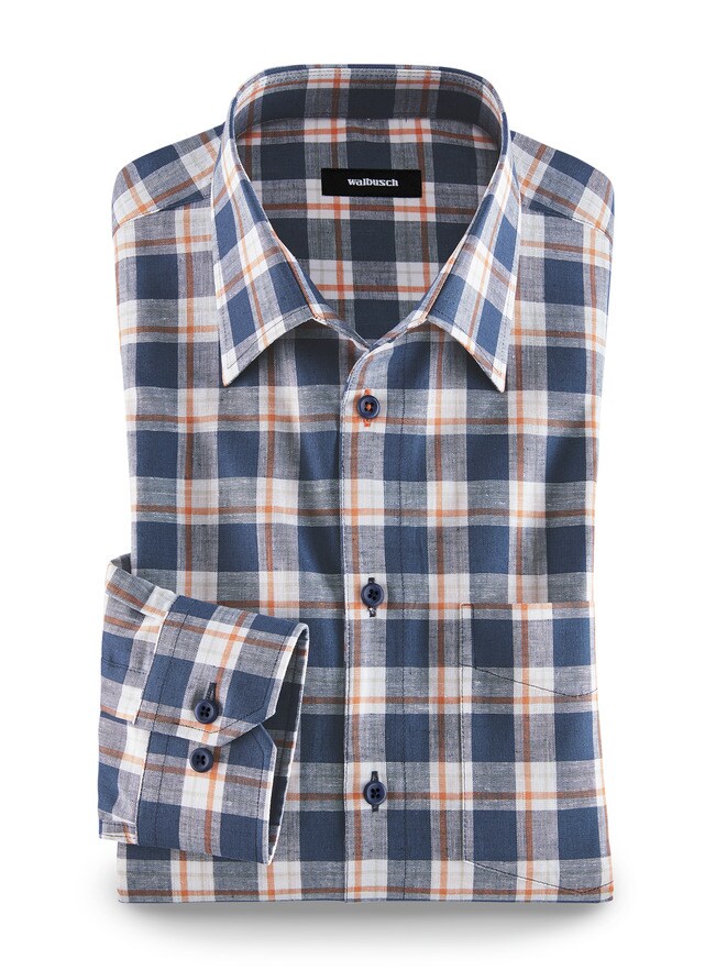 Leinenhemd Jeanskaro Leinenhemd Jeanskaro