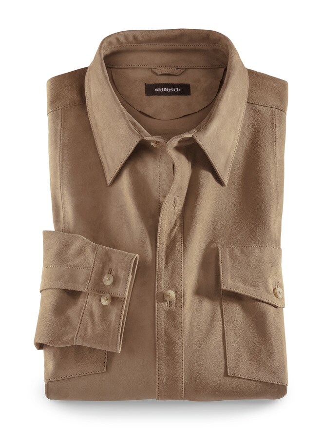 Ziegenvelours-Hemdjacke Ziegenvelours-Hemdjacke