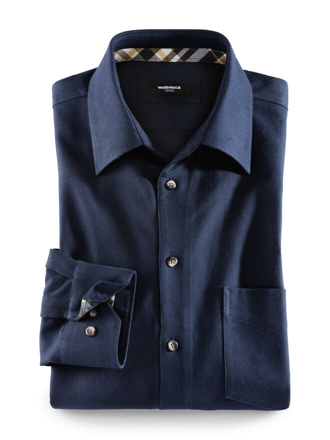 Freizeit-Hemd Wintertencel Struktur Freizeit-Hemd Wintertencel Struktur