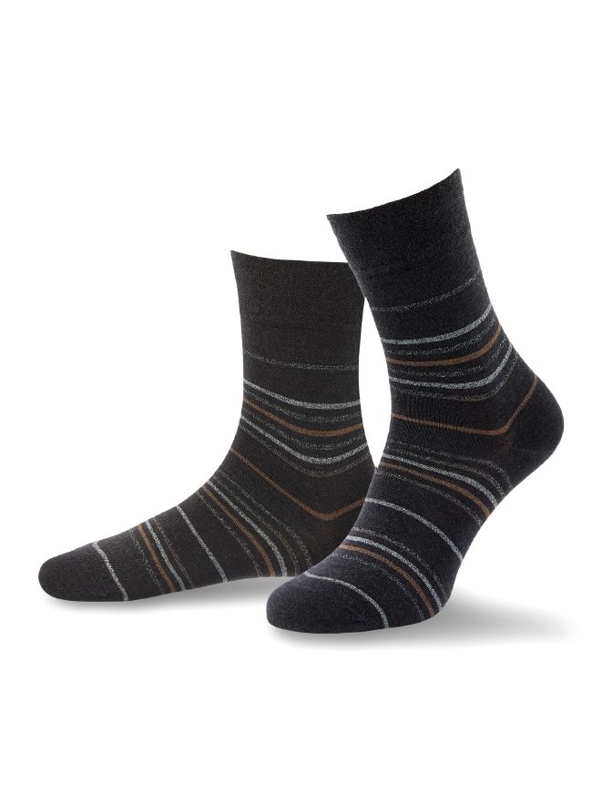 Merinosocke Moulinestreif. 2er-Pack Merinosocke Moulinestreif. 2er-Pack