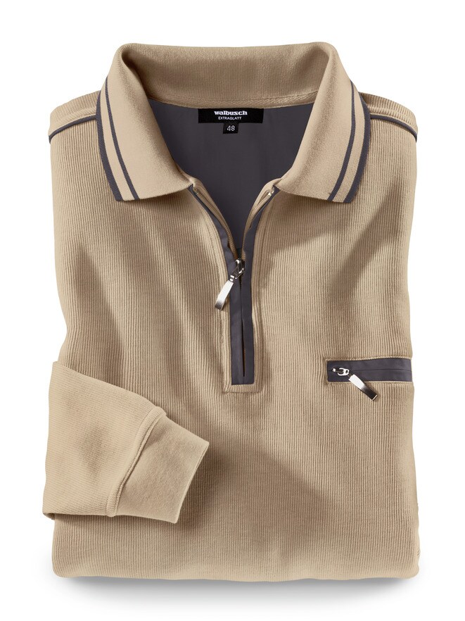 Extraglatt-Polo-Pullover Extraglatt-Polo-Pullover