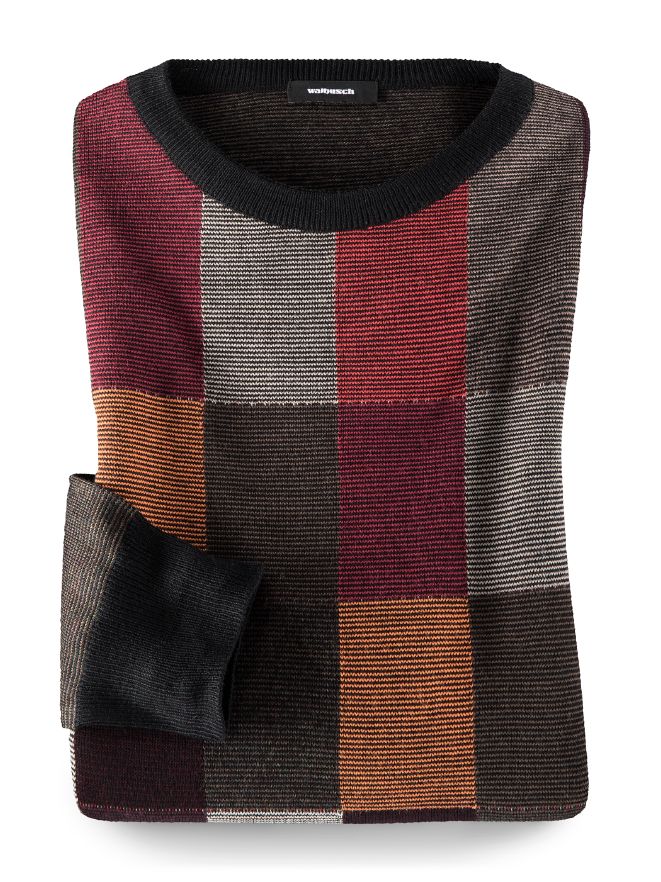 Intarsien-Pullover Carre Intarsien-Pullover Carre
