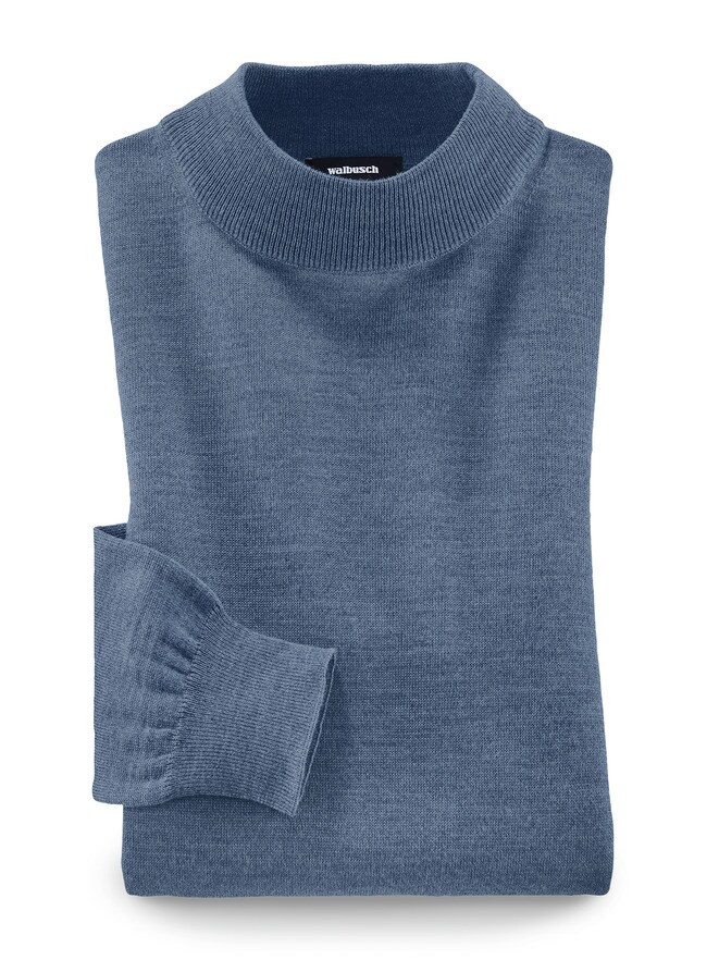 Merino-Mix Stehbund-Pullover Merino-Mix Stehbund-Pullover