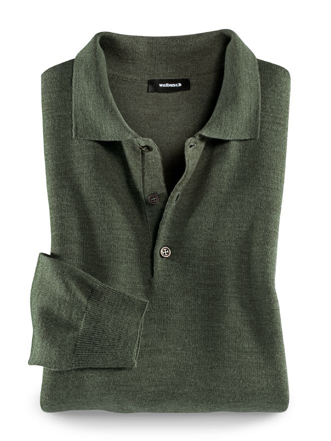 Merino-Mix Polo-Pullover Merino-Mix Polo-Pullover