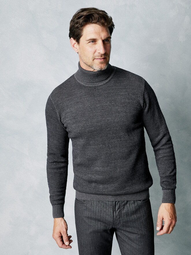 Struktur- Rollkragenpullover Struktur- Rollkragenpullover
