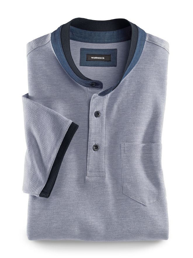 Stehkragen-Polo Stehkragen-Polo
