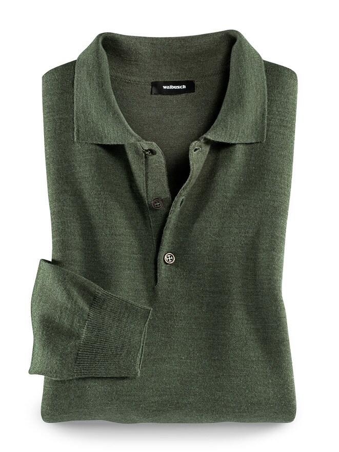 Merino-Mix Polo-Pullover Merino-Mix Polo-Pullover