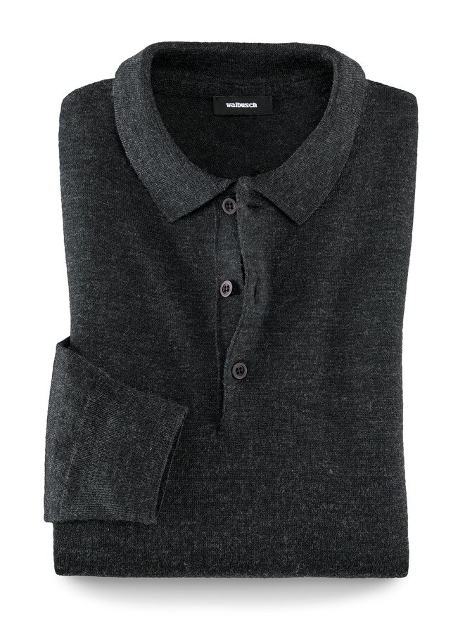 Merino-Mix Polo-Pullover Merino-Mix Polo-Pullover