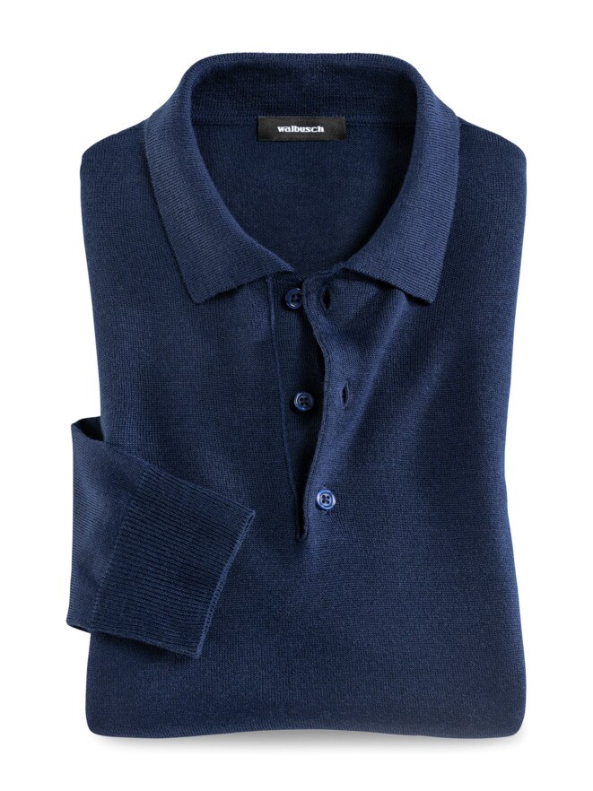 Merino-Mix Polo-Pullover Merino-Mix Polo-Pullover