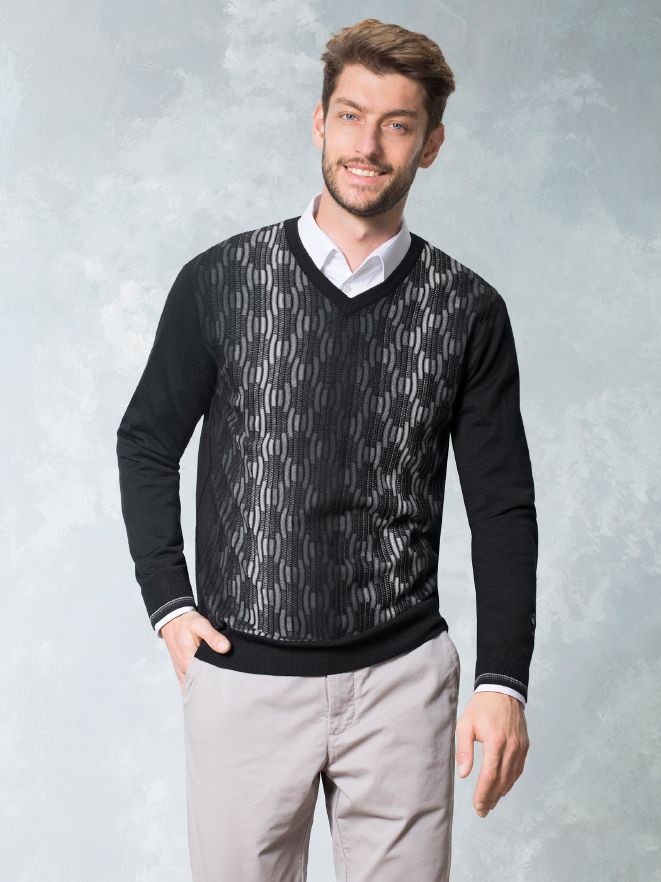 Carlo Colucci Pullover Kaleidoskop Carlo Colucci Pullover Kaleidoskop