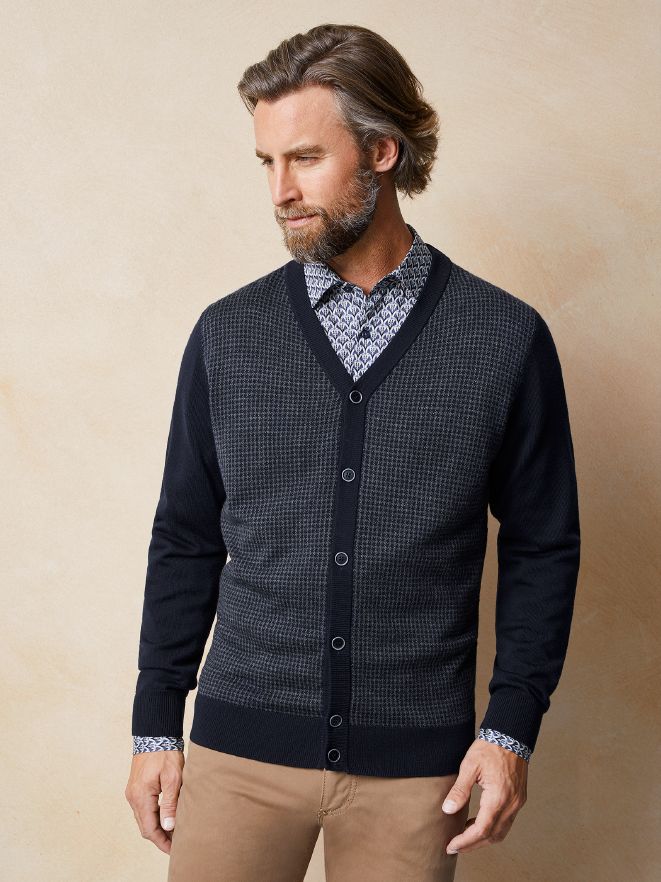 Jacquard-Cardigan Pepita Jacquard-Cardigan Pepita