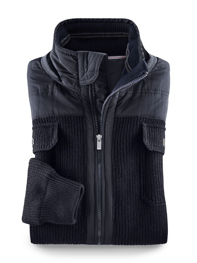 Hybrid-Strickjacke Hybrid-Strickjacke
