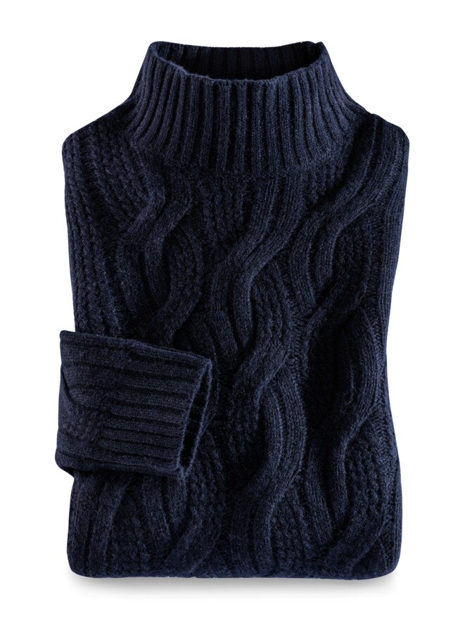 Zopfstrick-Pullover Baby Alpaka Zopfstrick-Pullover Baby Alpaka