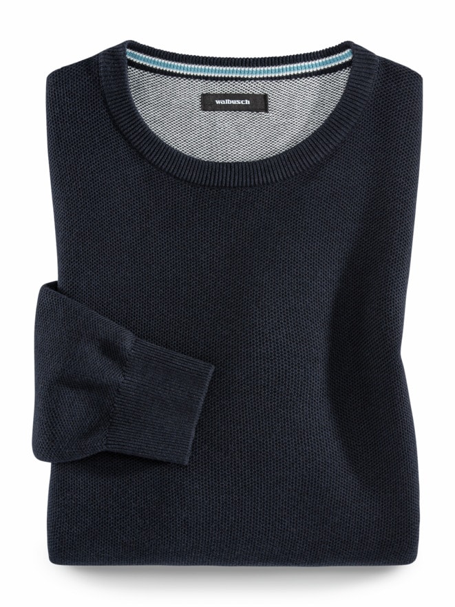 Struktur-Pullover Soft Cotton