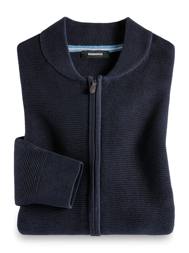 Zip-Strickjacke Soft Cotton Zip-Strickjacke Soft Cotton