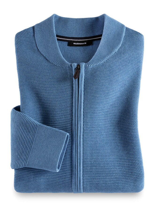 Zip-Strickjacke Soft Cotton Zip-Strickjacke Soft Cotton