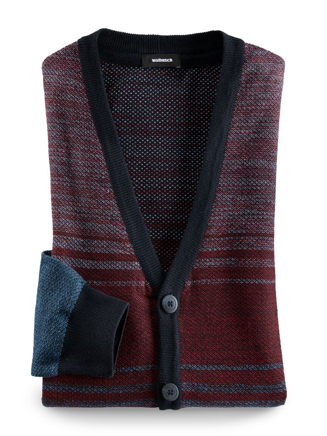 Strickjacke Ablaufstreifen Strickjacke Ablaufstreifen