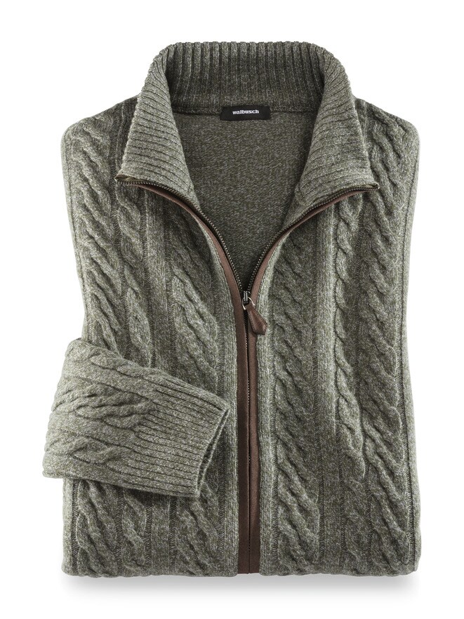 Cashmino Zopf-Strickjacke Cashmino Zopf-Strickjacke