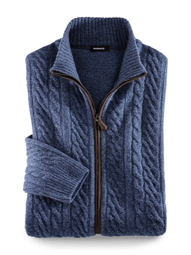 Cashmino Zopf-Strickjacke Cashmino Zopf-Strickjacke