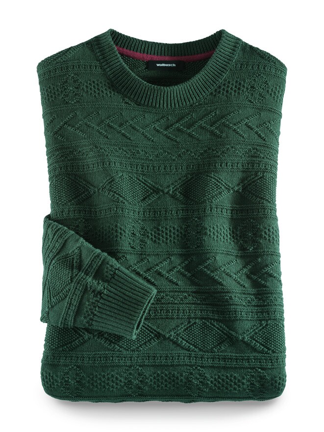 Rundhals-Pullover Guernsey Rundhals-Pullover Guernsey
