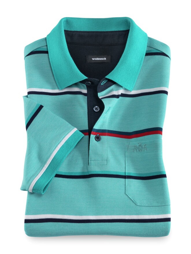 Extraglatt-Polo Bicolor Streifen Extraglatt-Polo Bicolor Streifen