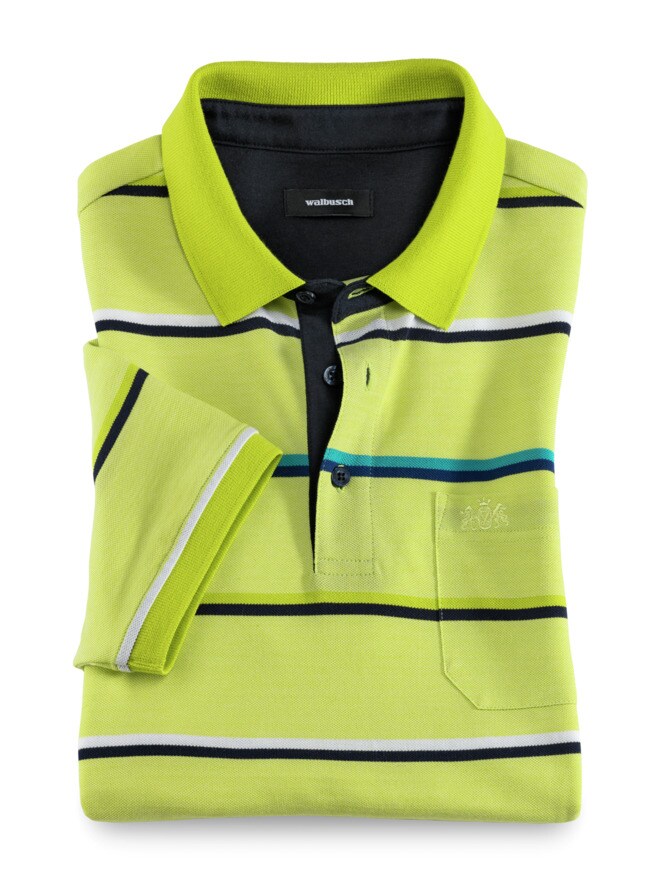 Extraglatt-Polo Bicolor Streifen Extraglatt-Polo Bicolor Streifen