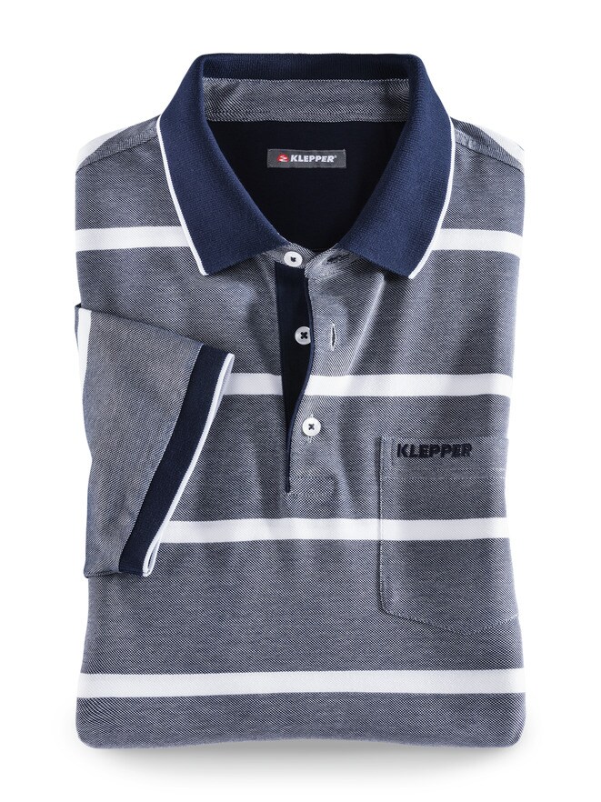 Klepper Extraglatt Streifen-Polo Klepper Extraglatt Streifen-Polo