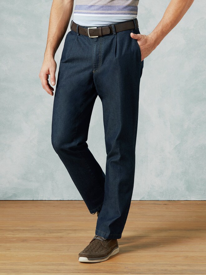 Travel-Bundfaltenjeans Easycare Travel-Bundfaltenjeans Easycare
