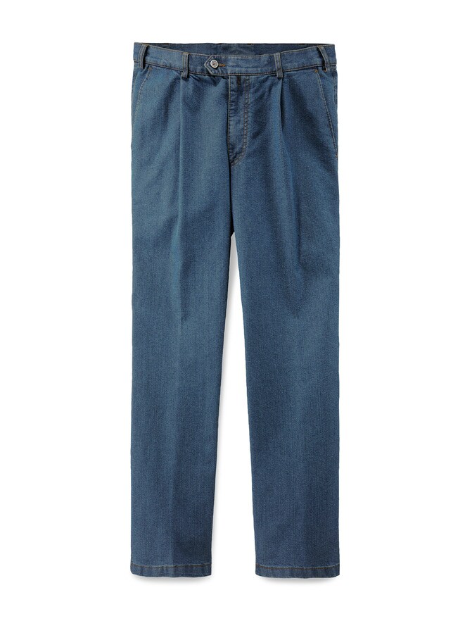 Travel-Bundfaltenjeans Easycare Travel-Bundfaltenjeans Easycare