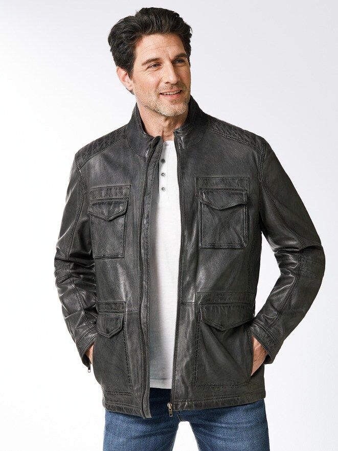 9-Taschen Lederjacke 9-Taschen Lederjacke