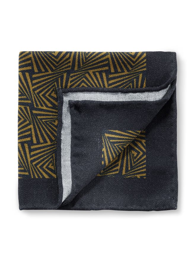 Woll-Einstecktuch Op-Art Woll-Einstecktuch Op-Art