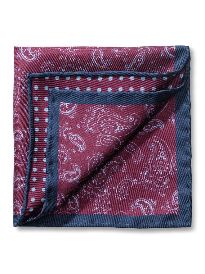 Seideneinstecktuch Paisley Minimal Seideneinstecktuch Paisley Minimal