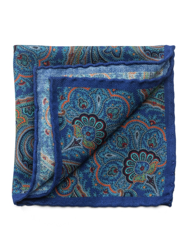 Paisley-Woll-Einstecktuch Paisley-Woll-Einstecktuch