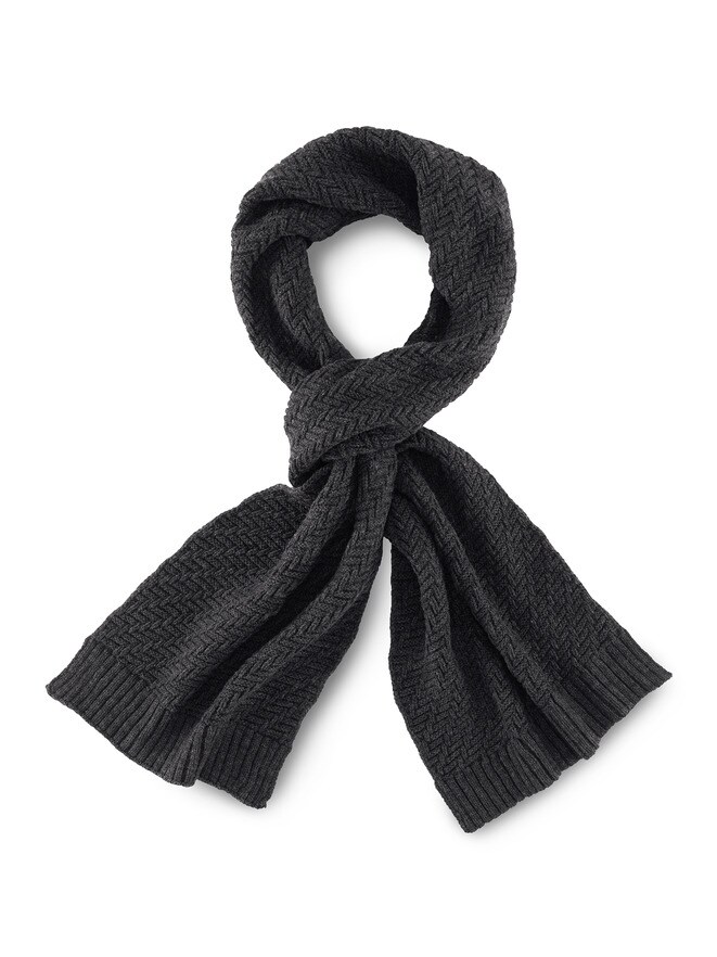 Strickschal-Wintermelange Strickschal-Wintermelange