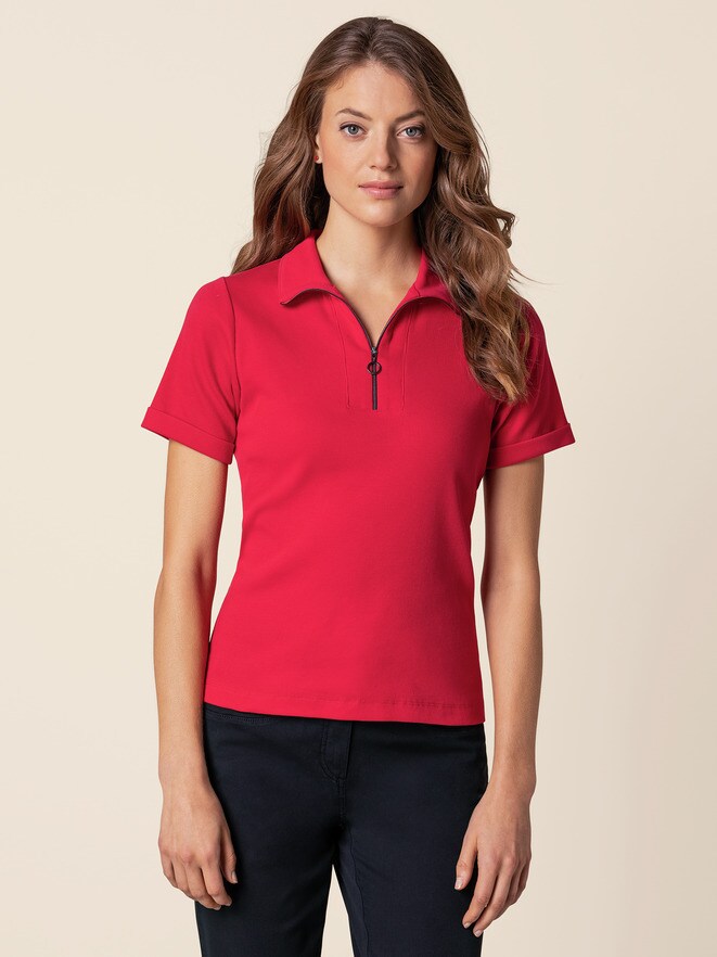 Zipp Polo Soft Rippe Zipp Polo Soft Rippe