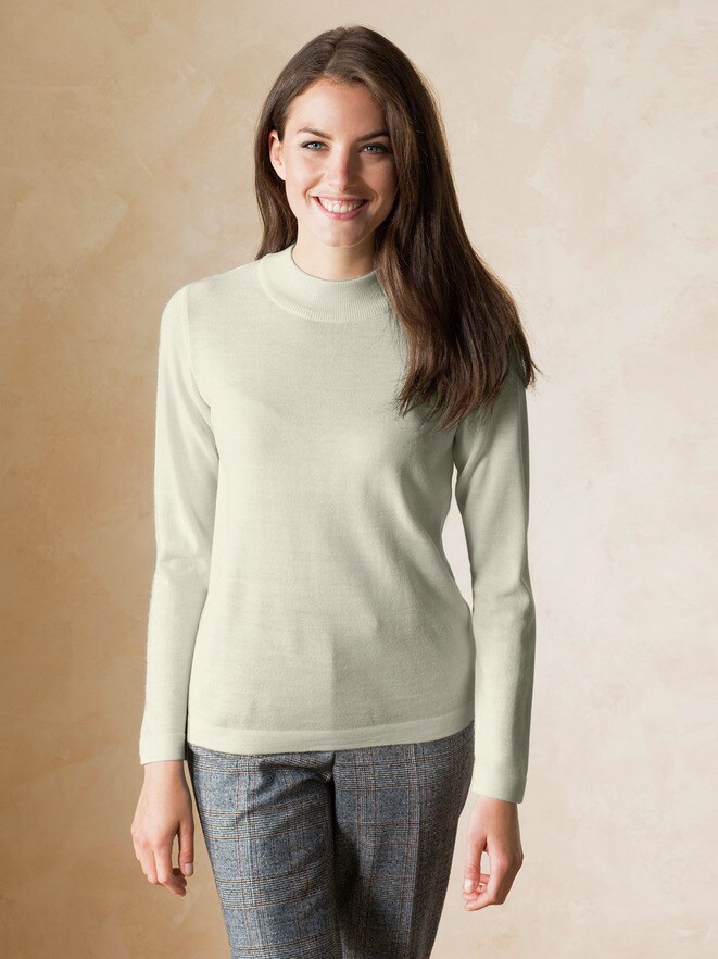 Merino Mix Stehbund-Pullover Merino Mix Stehbund-Pullover