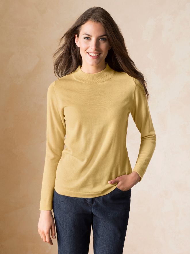 Merino Mix Stehbund-Pullover Merino Mix Stehbund-Pullover