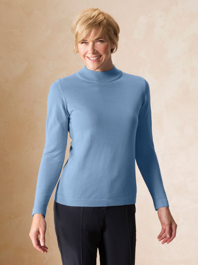 Merino Mix Stehbund-Pullover Merino Mix Stehbund-Pullover